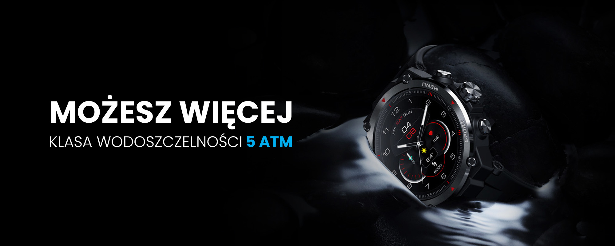 Smartwatch Zeblaze Stratos 2 - czarny